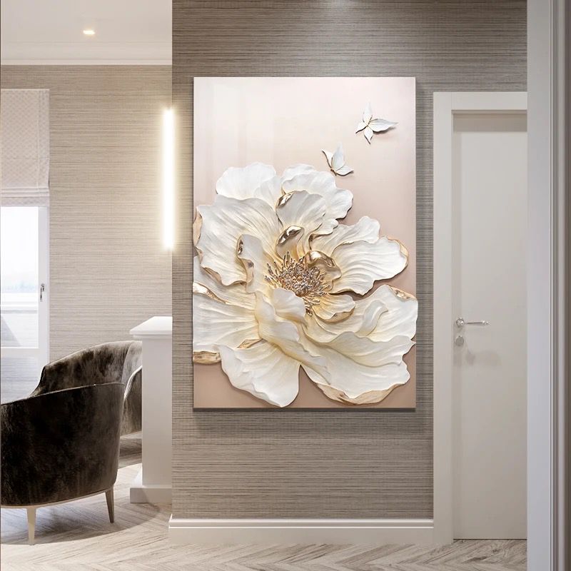 Fluttering Dreamscape 3D Premium Vertical Wall Art Style 1