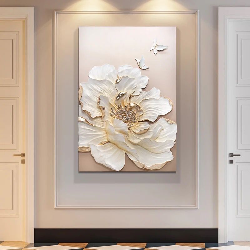 Fluttering Dreamscape 3D Premium Vertical Wall Art Style 1