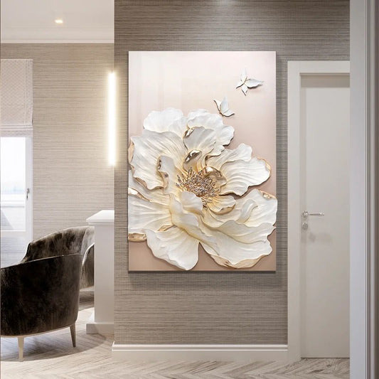 Fluttering Dreamscape 3D Premium Vertical Wall Art Style 1