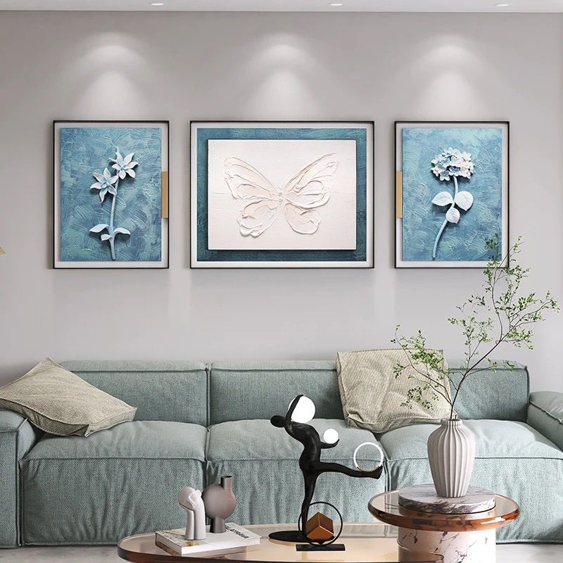 The Altruistic Flower Premium 3D Wall Art Set of 3 Style 2
