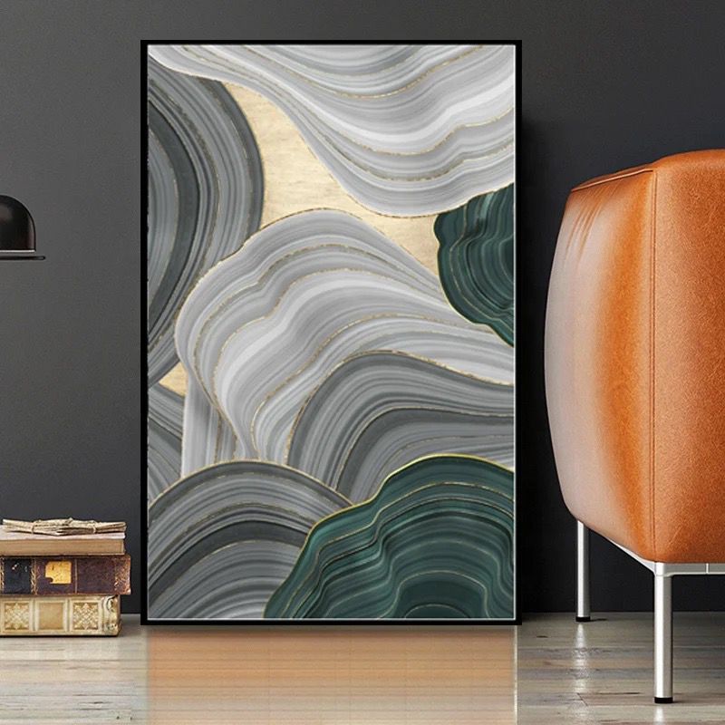 The Wave Whisperers Premium Handmade Oil Painting (4 x 2.5 Feet) Style 2
