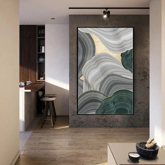 The Wave Whisperers Premium Handmade Oil Painting (4 x 2.5 Feet) Style 2
